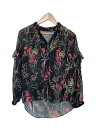 【中古】GRACE Class◆ボタニカルジョーゼット/36/ポリエステル/BLK/花柄/2834-7008-0【レディースウェア】