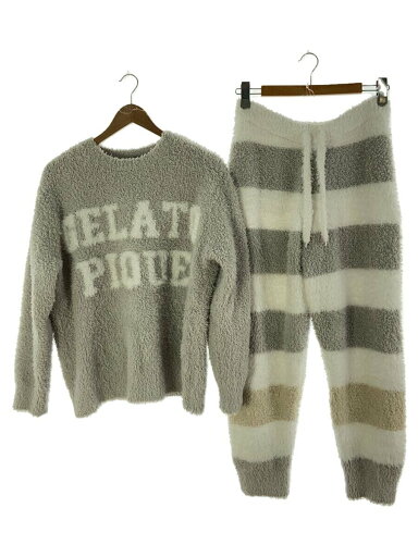 【中古】GELATO PIQUE HOMME◆セットアップ/M/ポリエステル/GRY/無地/PMNT205919/グレー/ロゴ【メンズウェア】 【中古】GELATO PIQUE HOMME◆セットアップ/M/ポリエステル/GRY/無地/PMNT205919/グレー/ロゴ【メンズウェア】