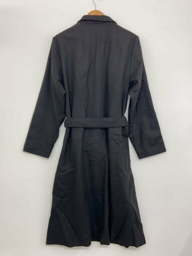 【中古】LUI’S◆コート/M/ポリエステル/BLK/無地【メンズウェア】