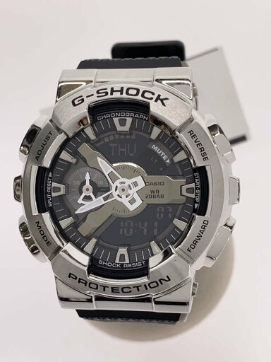 【中古】CASIO◆クォーツ腕時計_G-SHOCK/デジアナ/ラバー/SLV/BLK【服飾雑貨他】 【中古】CASIO◆クォーツ腕時計_G-SHOCK/デジアナ/ラバー/SLV/BLK【服飾雑貨他】