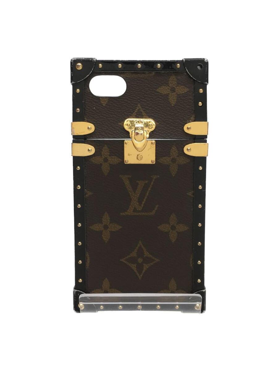 【中古】LOUIS VUITTON◆アイ・トランクIPHONE7_モノグラム_BRW/PVC/BRW/M64479/iPhone 7対応【服飾雑貨他】