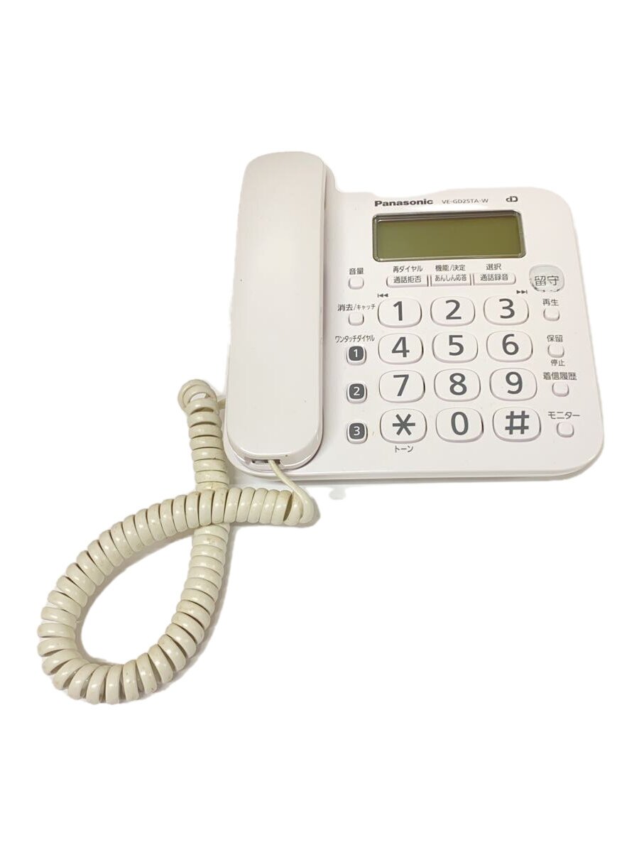 【中古】Panasonic◆電話機 RU・RU・RU VE-GD25TA-W//【家電・ビジュアル・オーディオ】