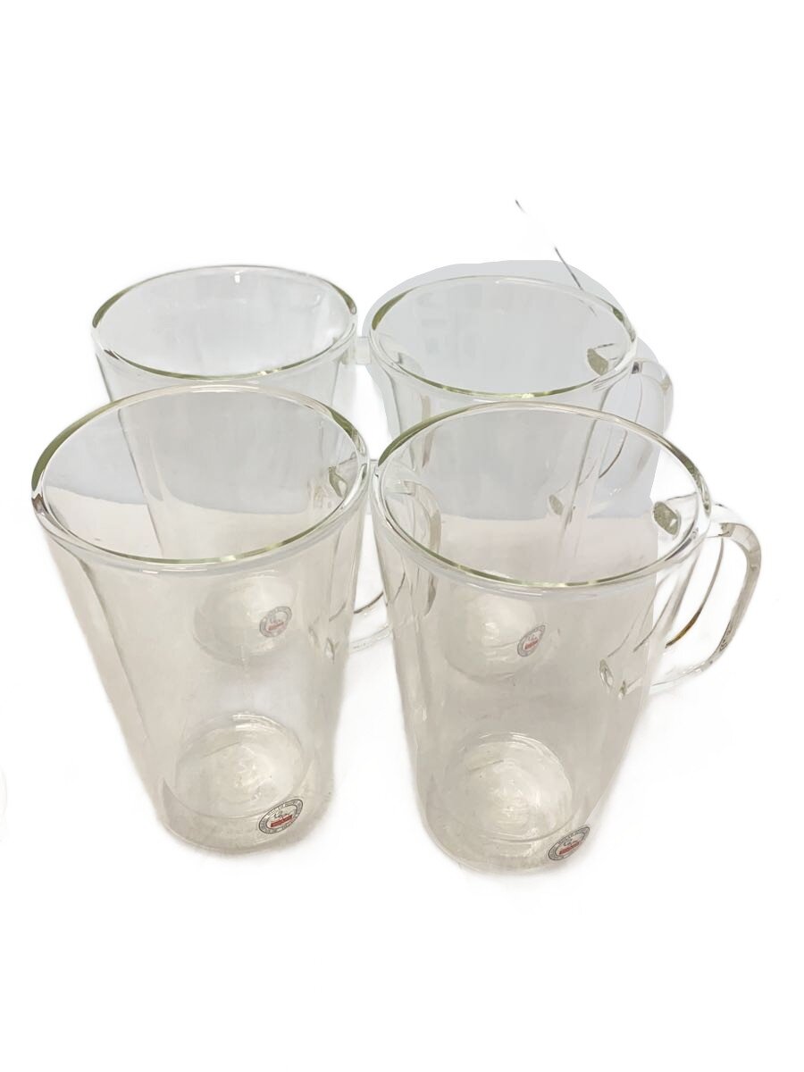 【中古】BODUM◆キャンティーン ダブルウォール マグカップグラス/4点セット/12347-10【キッチン用品】