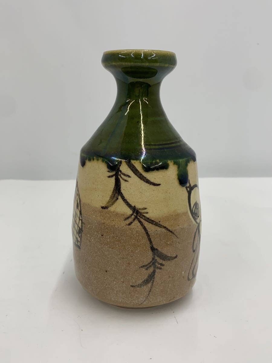 【中古】美濃織部焼(秀峰窯)◆壷・花瓶【インテリア小物・日用雑貨】 [3]