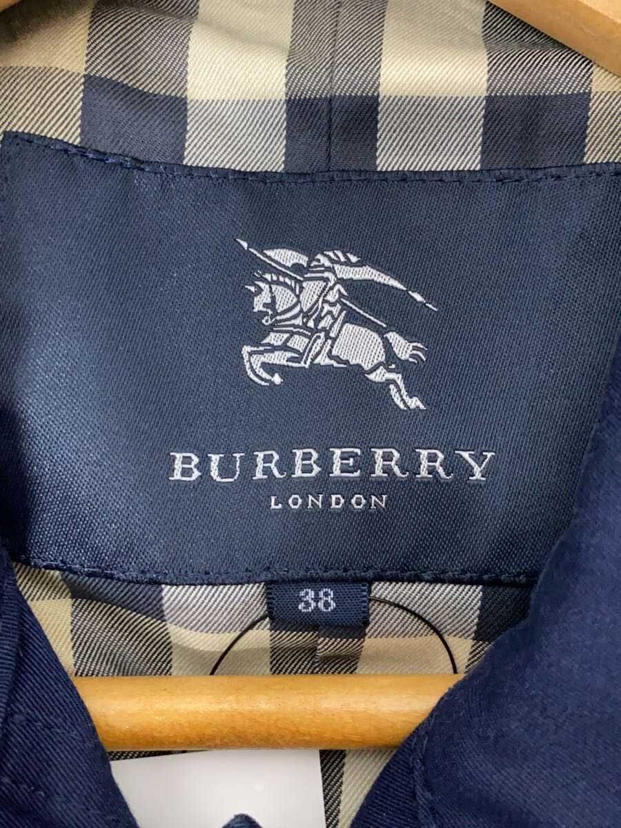 中古 BURBERRY LONDON トレンチコート 38 コットン ネイビー 無地 B1A14-730-28 レディースウェア jumblestore-37979144 2nd STREET 楽天市場店 サンプル画像3