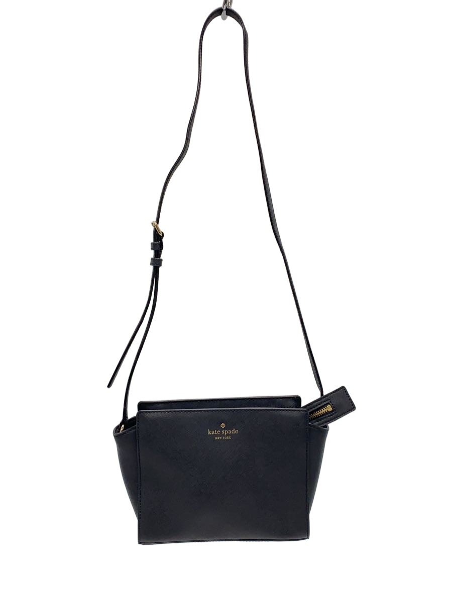 KATE SPADE - 【中古】kate spade new york◆ショルダーバッグ/レザー/BLK/無地/pxru5729//【バッグ】