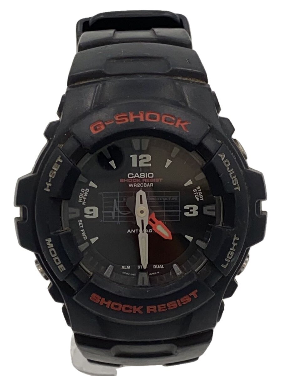 【中古】CASIO◆クォーツ腕時計・G-SHOCK/デジアナ/--/BLK/BLK【服飾雑貨他】