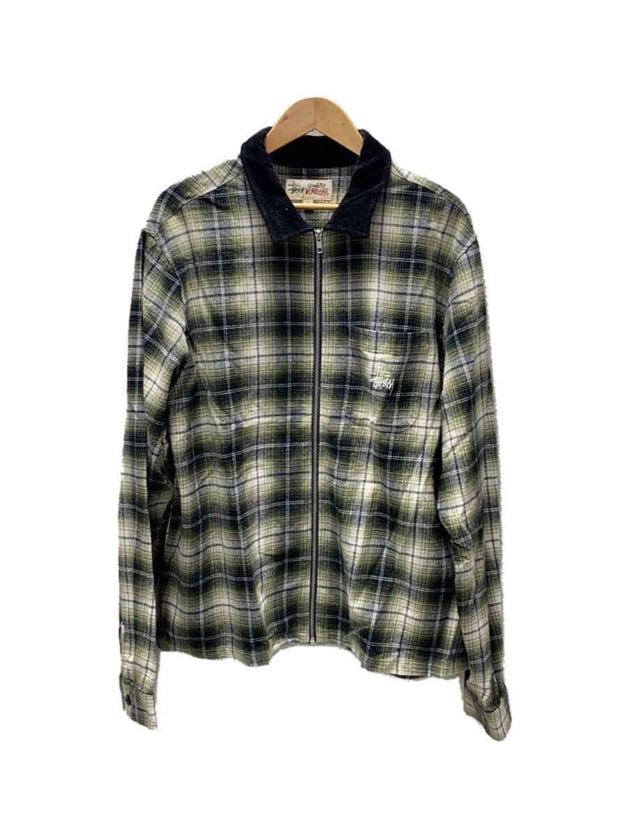 šSTUSSY23AW/FRANK PLAID ZIP SHIRT/㥱å/L/ޥ顼/֥CK/1110300//...