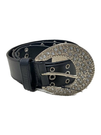 【中古】BEAMS◆future archive/RHINESTONE BELT/ベルト/レザー/BLK/無地/メンズ【服飾雑貨他】 【中古】BEAMS◆future archive/RHINESTONE BELT/ベルト/レザー/BLK/無地/メンズ【服飾雑貨他】