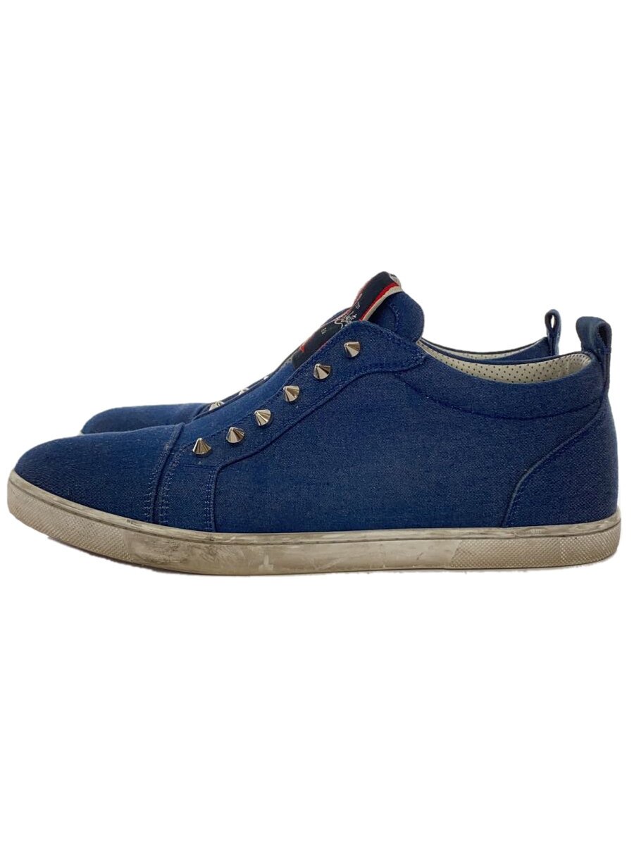 【中古】Christian Louboutin◆F.A.V/Fique A Vontade/デニムスタッズスニーカー/ローカットスニーカー/42/NVY【シューズ】