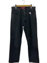 【中古】Supreme◆ボトム/30/コットン/BLK/無地【メンズウェア】