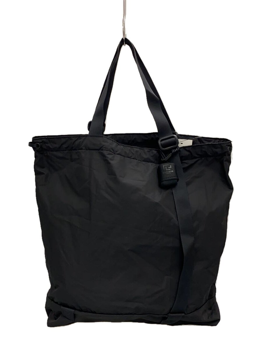 RAMIDUS◆TOTE BAG (M) BLACK BEAUTY LIGHT/トートバッグ/ポリエステル/BLK/無地//