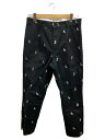 【中古】DICKIES◆PAISLEY PLEATED TROUSERS/ボトム/S/BLK/ペーズリー/DICKIESーWMーPT07//【メンズウェア】