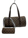 【中古】LOUIS VUITTON◆1)パピヨン30_ダミエ・エベヌ_BRW/PVC/BRW【バッグ】(4)