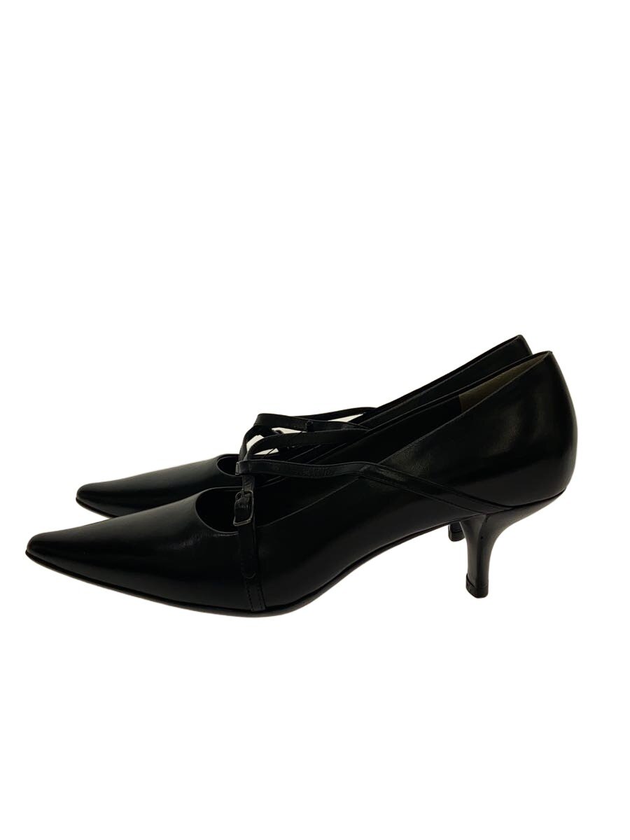 【中古】JIL SANDER◆ポイントトゥ/パンプス/36.5/BLK/レザー//【シューズ】