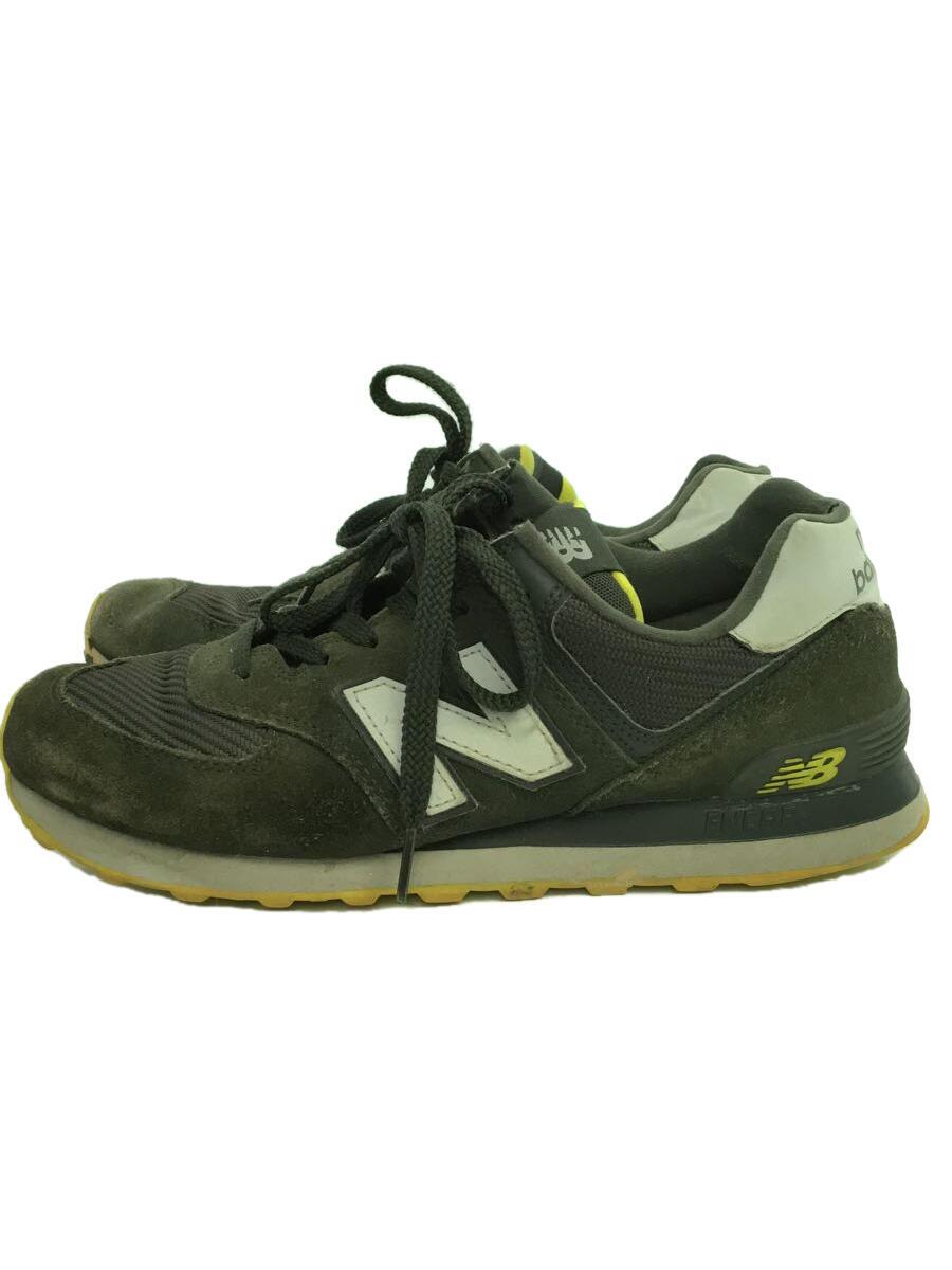 【中古】NEW BALANCE◆ML574/DEFENSE GREEN/グリーン/26cm/ML574JFF【シューズ】