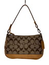 【中古】COACH◆ポーチ/レザー/CML/総柄【バッグ】
