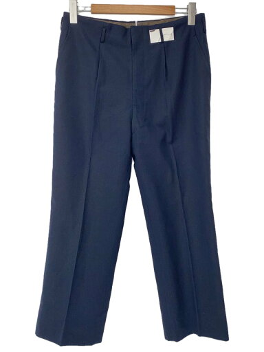 【中古】60s/センタープレス/カムロック式/ノータックスラックスパンツ/ウール/NVY/無地【メンズウェア】 【中古】60s/センタープレス/カムロック式/ノータックスラックスパンツ/ウール/NVY/無地【メンズウェア】