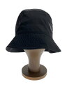 【中古】VALENTINO◆バケットハット/--/ナイロン/BLK/無地/メンズ【服飾雑貨他】