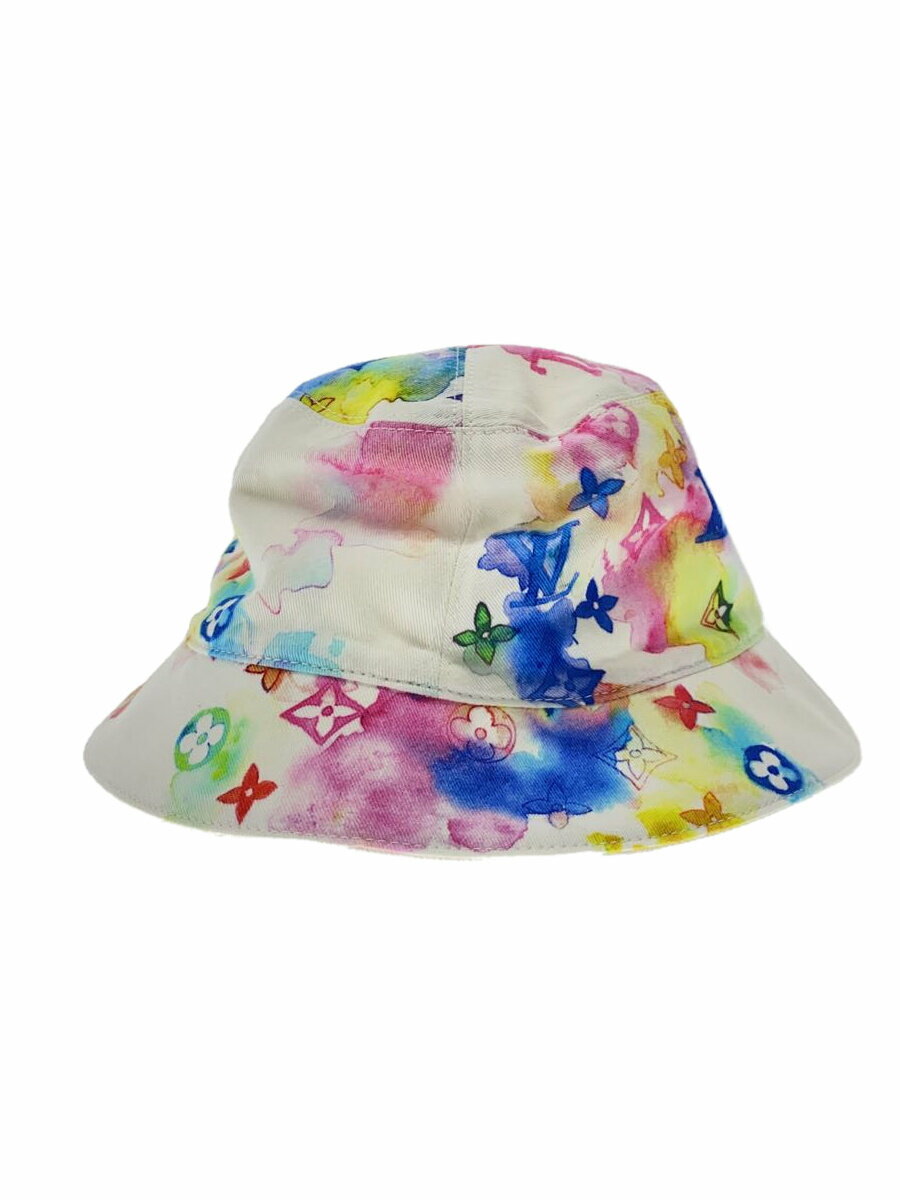 【中古】LOUIS VUITTON◆ハット/--/コットン/マルチカラー/総柄/メンズ【服飾雑貨他】