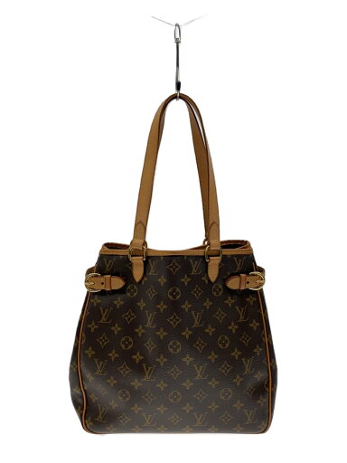 【中古】LOUIS VUITTON◆バティニョール・ヴェルティカル_モノグラム・キャンバス_BRW/PVC/BRW【バッグ】 【中古】LOUIS VUITTON◆バティニョール・ヴェルティカル_モノグラム・キャンバス_BRW/PVC/BRW【バッグ】