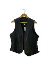 【中古】HARLEY DAVIDSON◆ベスト/LL/牛革/BRW【メンズウェア】