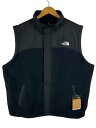 【中古】THE NORTH FACE◆フリースベスト/XL/ポリエステル/BLK/NF0A87RG【メンズウェア】