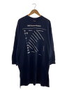 【中古】MM6◆23SS/sweatdress/長袖ワンピース/M/コットン/BLK/S52CT0749/スウェット【レディースウェア】(4)