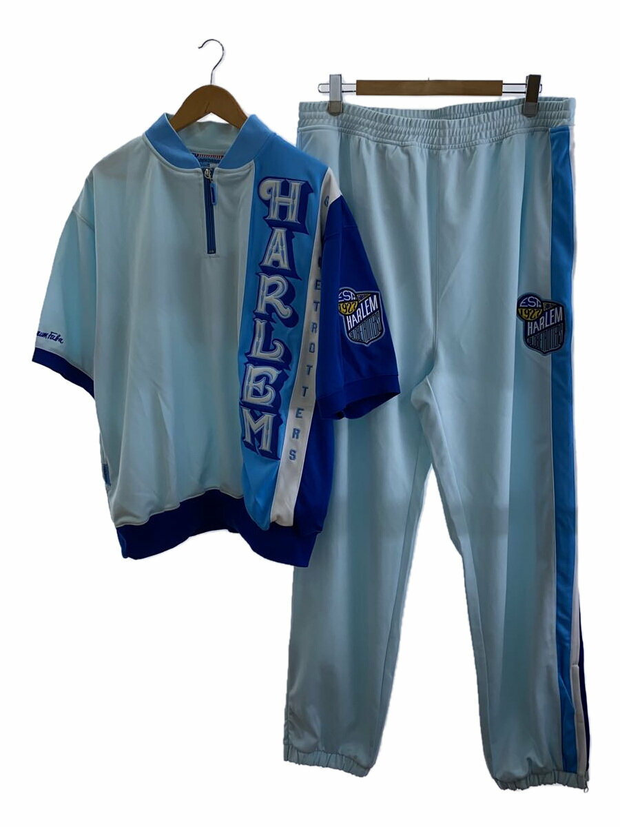 【中古】PLATINUM FUBU◆セットアップ/--/ポリエステル/BLU【メンズウェア】