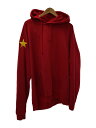 【中古】VETEMEMES◆パーカー/--/コットン/RED/汚れ有【メンズウェア】