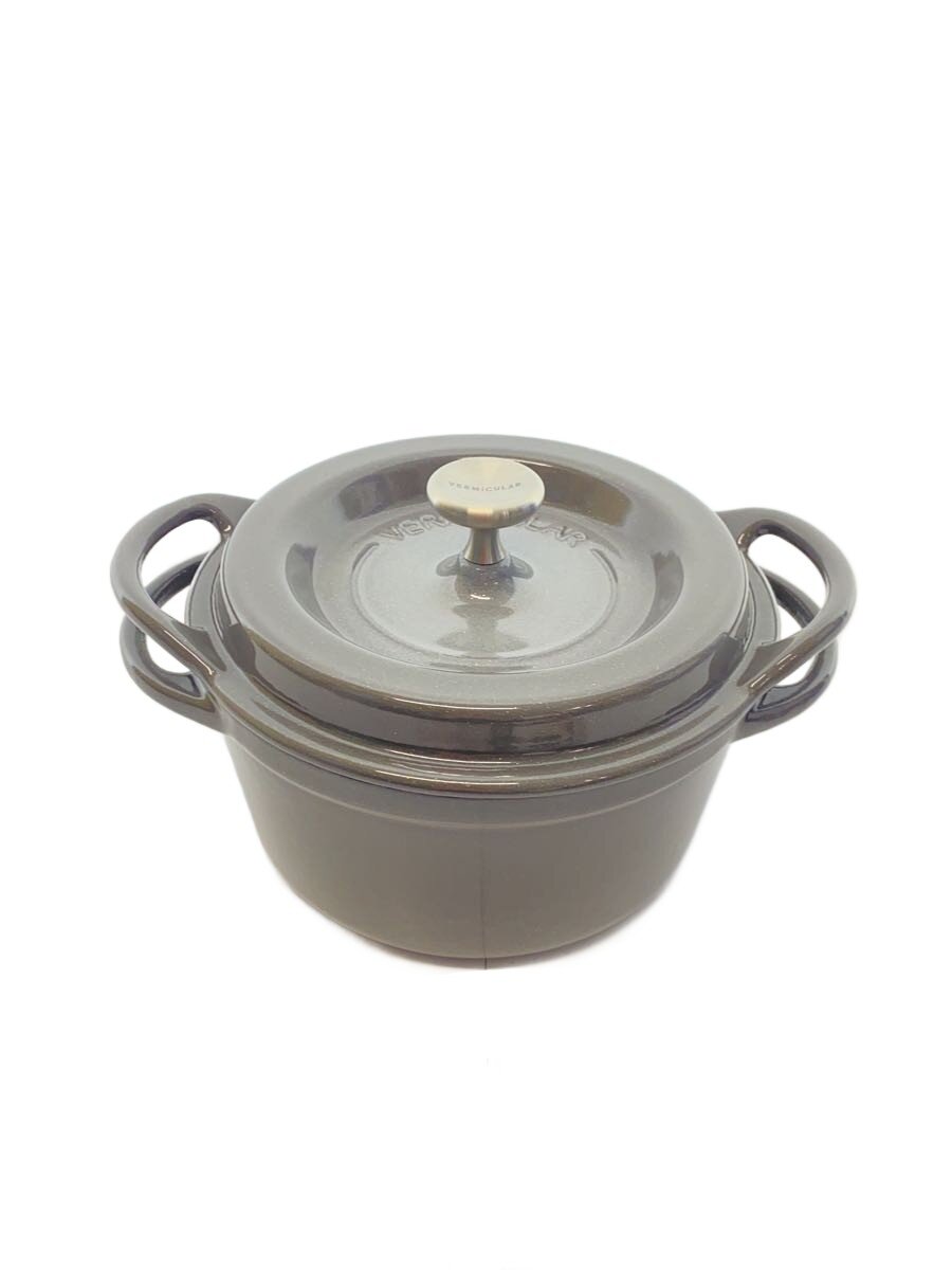 【中古】Vermicular◆鍋/16cm未満/GRY/OVEN POT ROUND #14//【キッチン用品】
