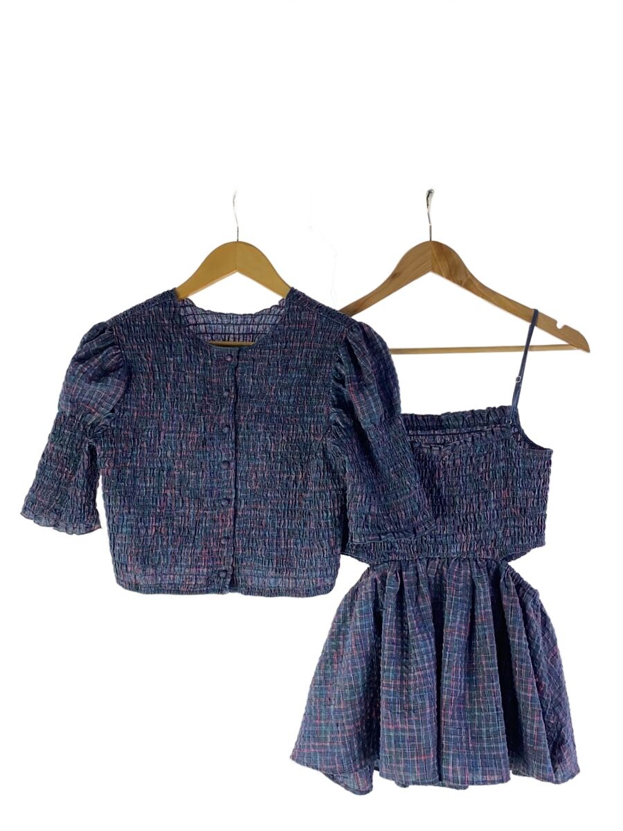 AMERI◆MEDI BUSTIER SET SHIRRING SHORT /M/ポリエステル/PUP/0225104810840