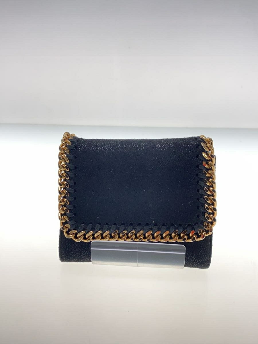 【中古】STELLAMcCARTNEY◆2つ折り財布/--/BLK/レディース/W9355【服飾雑貨他】