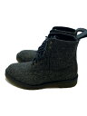 【中古】Dr.Martens◆レースアップブーツ/UK7/GRY【シューズ】