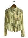 【中古】DIESEL◆長袖シャツ/M/レーヨン/YLW/総柄/CA25594【メンズウェア】(4)