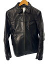 【中古】LOST CONTROL◆裏地アルパカ/レザージャケット・ブルゾン/3/馬革/BLK/L10F3-4010A//【メンズウェア】