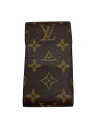 【中古】LOUIS VUITTON◆エテュイ・シガレット_モノグラム・キャンバス_BRW/--/BRW/メンズ【服飾雑貨他】