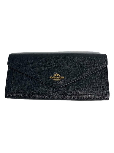 【中古】COACH◆長財布/PVC/BLK/無地/レディース【服飾雑貨他】 【中古】COACH◆長財布/PVC/BLK/無地/レディース【服飾雑貨他】
