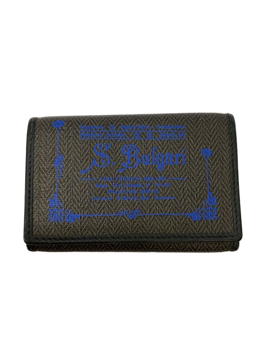 【中古】BVLGARI◆キーケース/--/GRY/メンズ【服飾雑貨他】