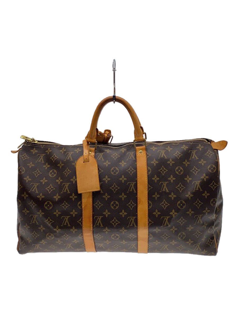 【中古】LOUIS VUITTON◆キーポル50_モノグラム・キャンバス_BRW/PVC/BRW/モノグラム//【バッグ】