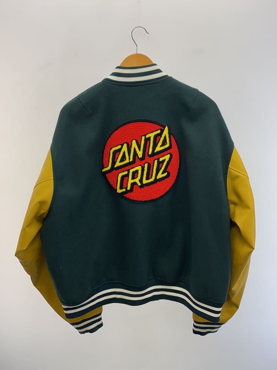 【中古】SANTA CRUZ◆スタジャン/L/ポリエステル/502223161【メンズウェア】