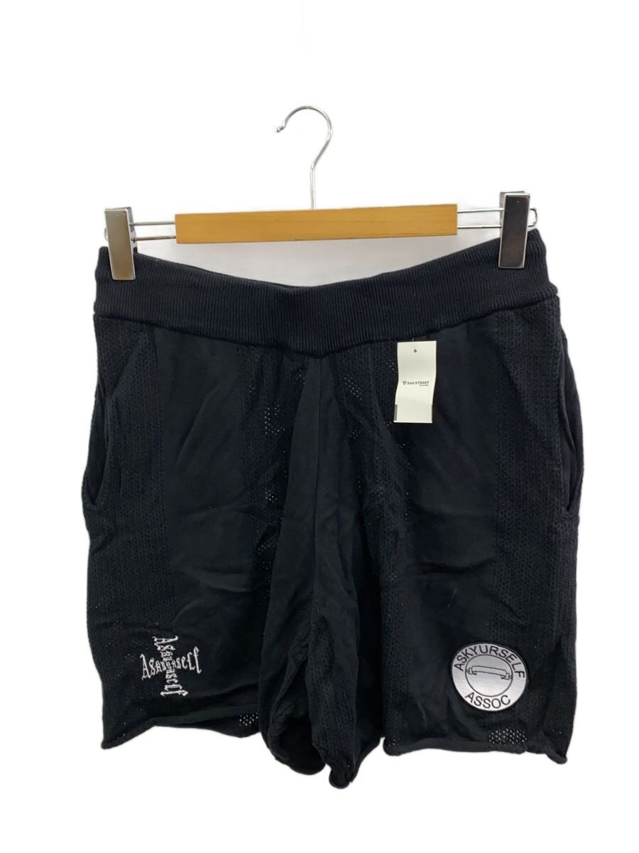 Rakuten - 【中古】ASKYURSELF◆メッシュハーフパンツ/ショートパンツ/L/コットン/BLK【メンズウェア】