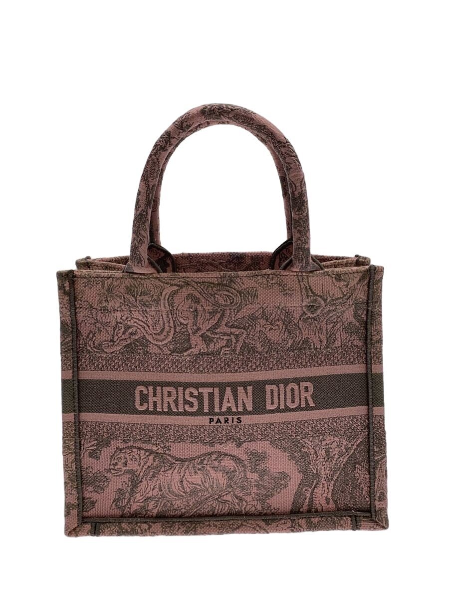 CHRISTIAN DIOR - 【中古】Christian Dior◆スモールブックトート/トートバッグ/キャンバス/PNK/総柄/50-MA-0223【バッグ】