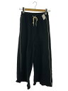 【中古】MAISON SPECIAL◆Side Line Pique Knitting Wide Pants/36/コットン/BLK/21241465318【レ...