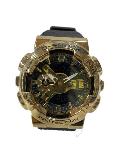 【中古】CASIO◆クォーツ腕時計_G-SHOCK/--/ラバー/GLD/BLK【服飾雑貨他】 【中古】CASIO◆クォーツ腕時計_G-SHOCK/--/ラバー/GLD/BLK【服飾雑貨他】