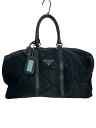 【中古】PRADA◆ボストンバッグ/ナイロン/BLK/無地【バッグ】(4)