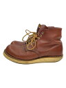 【中古】RED WING◆エンジニアブーツ/US8/BRW/レザー/9105【シューズ】