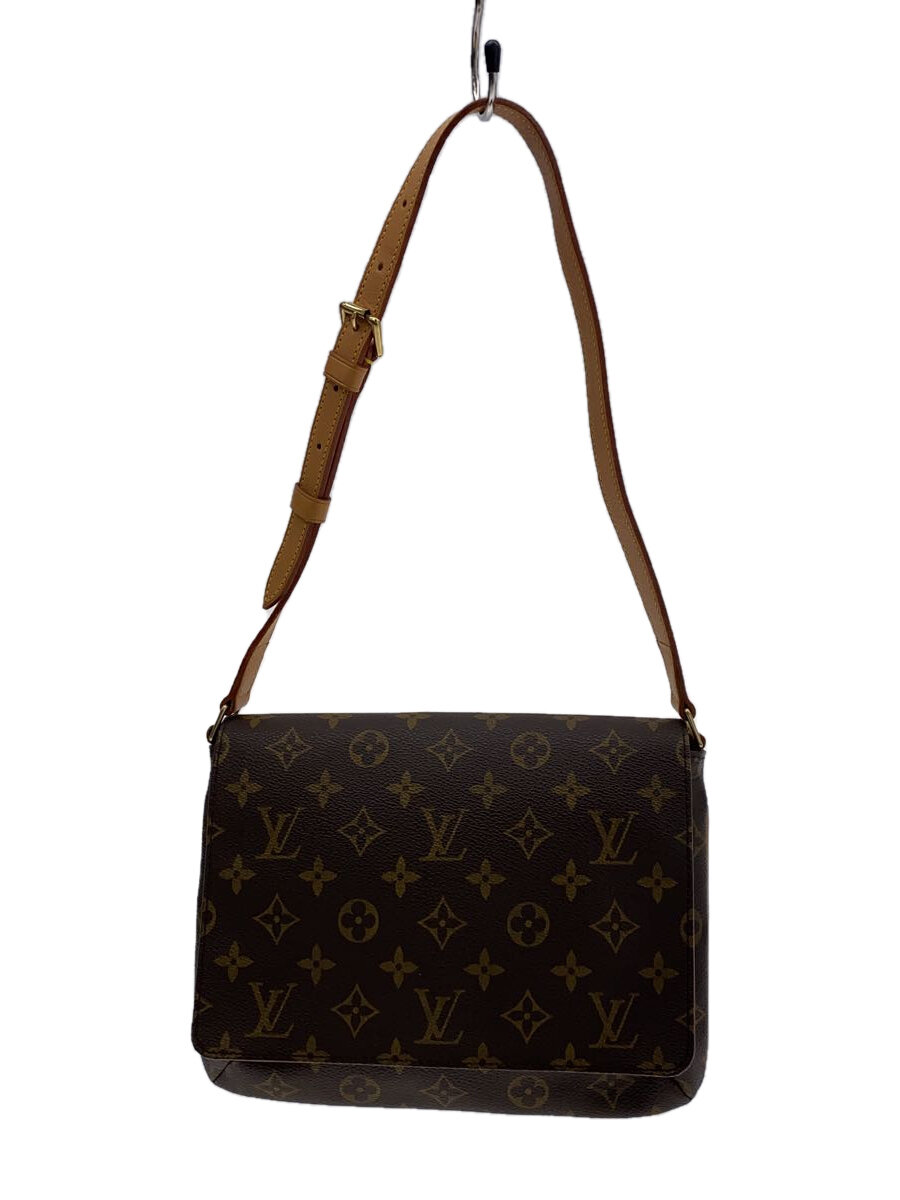 【中古】LOUIS VUITTON◆ミュゼット・タンゴ_モノグラム・キャンバス_ロングショルダー_BRW/PVC/BRW【バッグ】