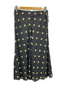 【中古】YOHJIYAMAMOTO+NOIR◆レーヨンドットスカート/1/BLK/NY-S17-202【レディースウェア】