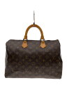 【中古】LOUIS VUITTON◆1)スピーディ30_モノグラム・キャンバス_BRW/PVC/BRW【バッグ】